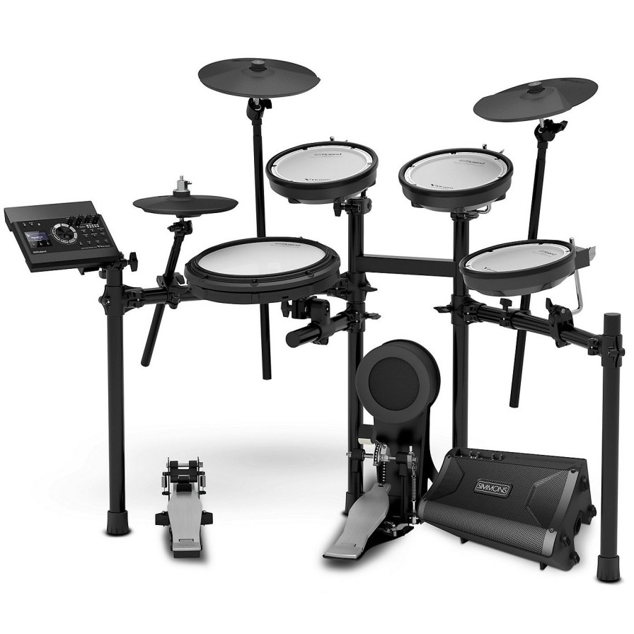 Electronic Drums * | Wholesale Roland Roland Td-17Kv V-Drums Electronic Drum Set With Simmons Da2108 Drum Set Monitor