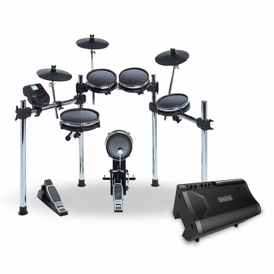 Electronic Drums * | Promo Alesis Alesis Surge Mesh Electronic Drum Kit And Simmons Da2110 Drum Set Monitor