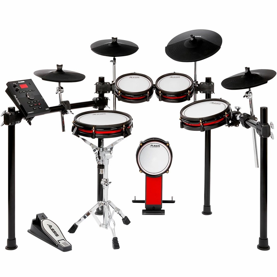 Electronic Drums * | Brand New Alesis Alesis Crimson Ii Se 9-Piece Electronic Drum Kit With Mesh Heads