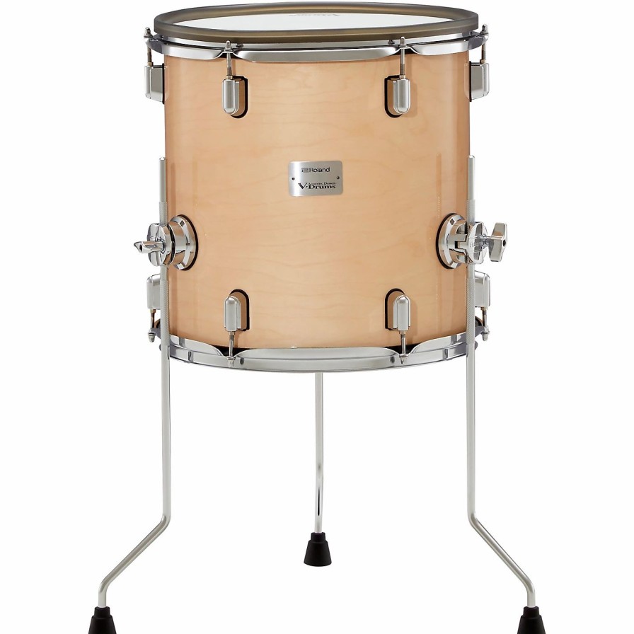 Electronic Drums * | Cheapest Roland Roland Pda140F Floor Tom Pad 14 In. Gloss Natural Finish