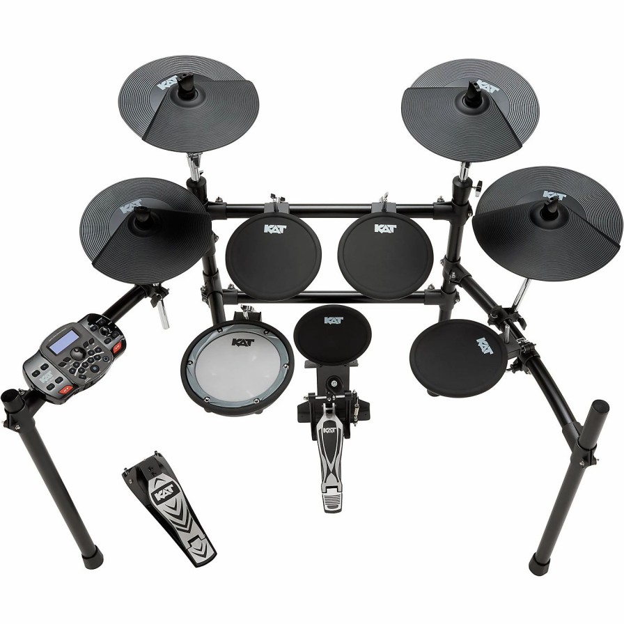 Electronic Drums * | Deals Kat Percussion Kt-200 5-Piece Electronic Drum Set Black