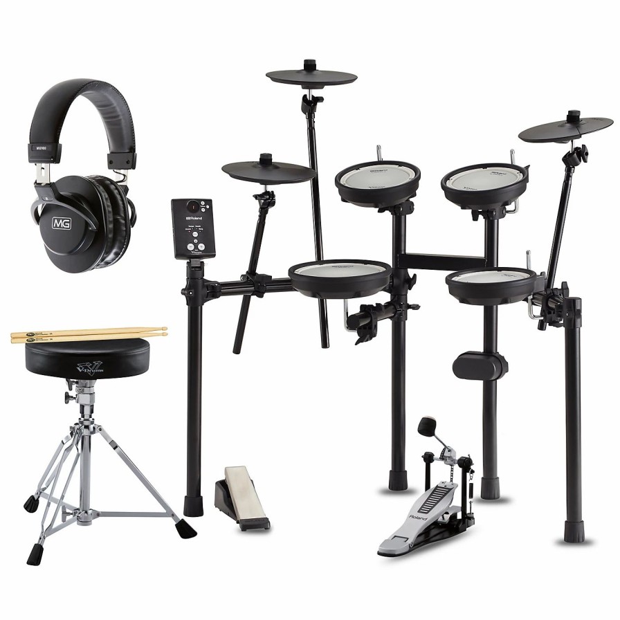 Electronic Drums * | Deals Roland Roland Td-1Dmk Electronic Drum Set Premium Bundle