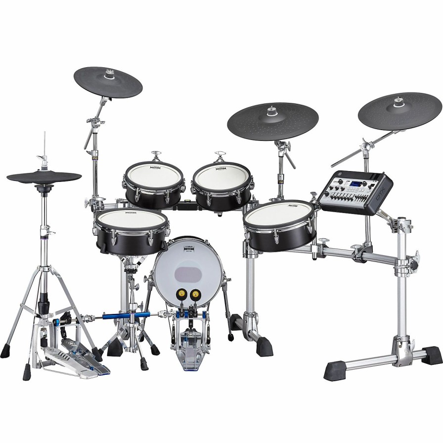 Electronic Drums * | Deals Yamaha Yamaha Dtx10K Electronic Drum Kit With Tcs Heads Black Forest