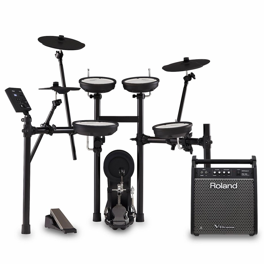 Electronic Drums * | Buy Roland Roland Td-07Kv V-Drums Electronic Drum Set With Pm-100 V-Drum Speaker System