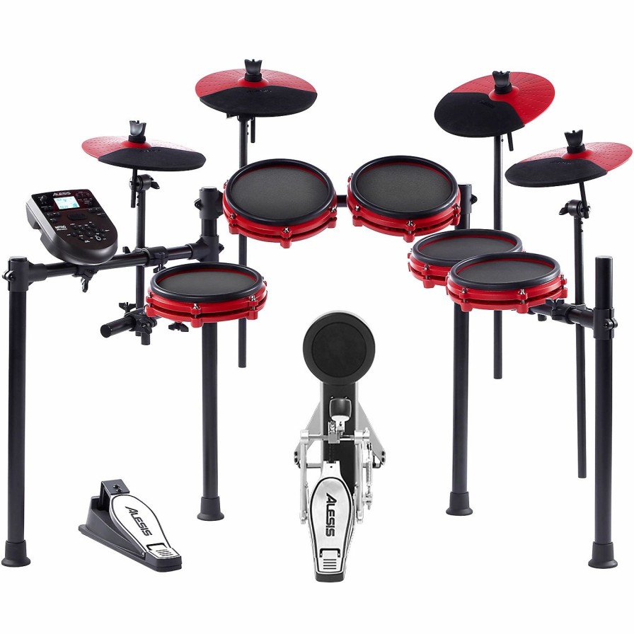 Electronic Drums * | New Alesis Alesis Nitro Mesh Special-Edition 10-Piece Expanded Electronic Drum Set