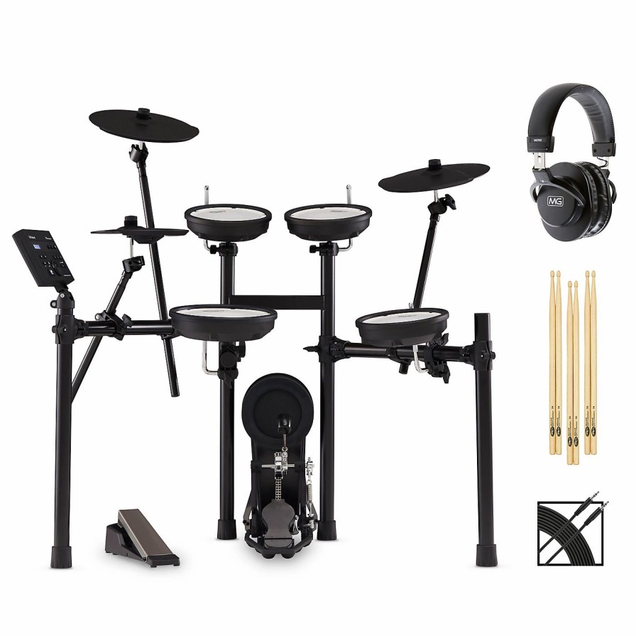 Electronic Drums * | Best Reviews Of Roland Roland Td-07Kv V-Drums Electronic Drum Set Value Bundle