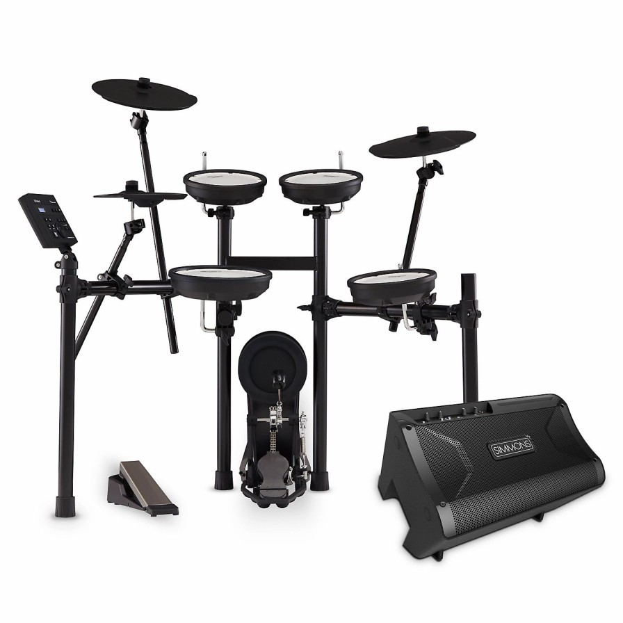 Electronic Drums * | Flash Sale Roland Roland Td-07Kv V-Drums Electronic Drum Set With Simmons Da2108 Drum Set Monitor