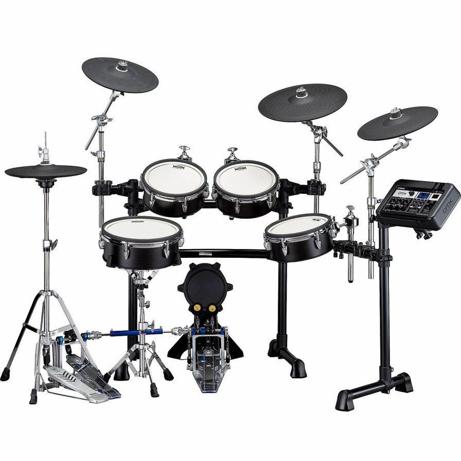 Electronic Drums * | Hot Sale Yamaha Yamaha Dtx8K Electronic Drum Kit With Tcs Heads Black Forest